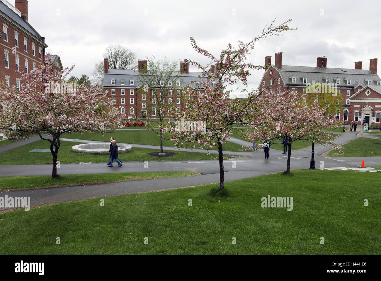 The campus of Phillips Exeter Academy in Exeter New Hampshire Stock