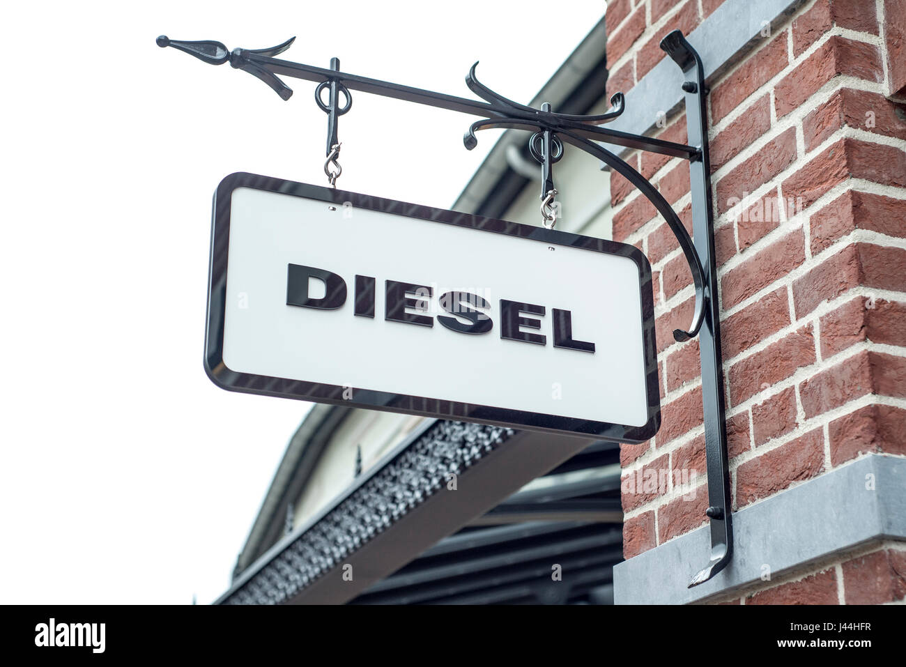 Roermond, Netherlands 07.05.2017 - Logo of the Diesel jeans Store in the Mc  Arthur Glen Designer Outlet shopping area Stock Photo - Alamy