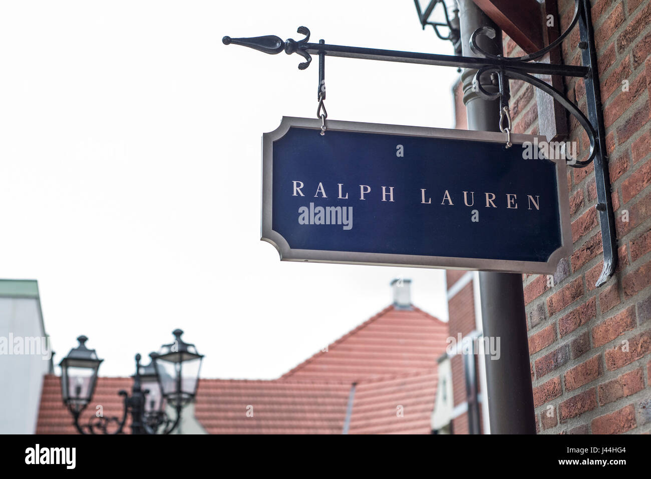 Roermond, Netherlands 07.05.2017 - Logo Sign of Polo Ralph Lauren Store in  the Mc Arthur Glen Designer Outlet shopping area Stock Photo - Alamy