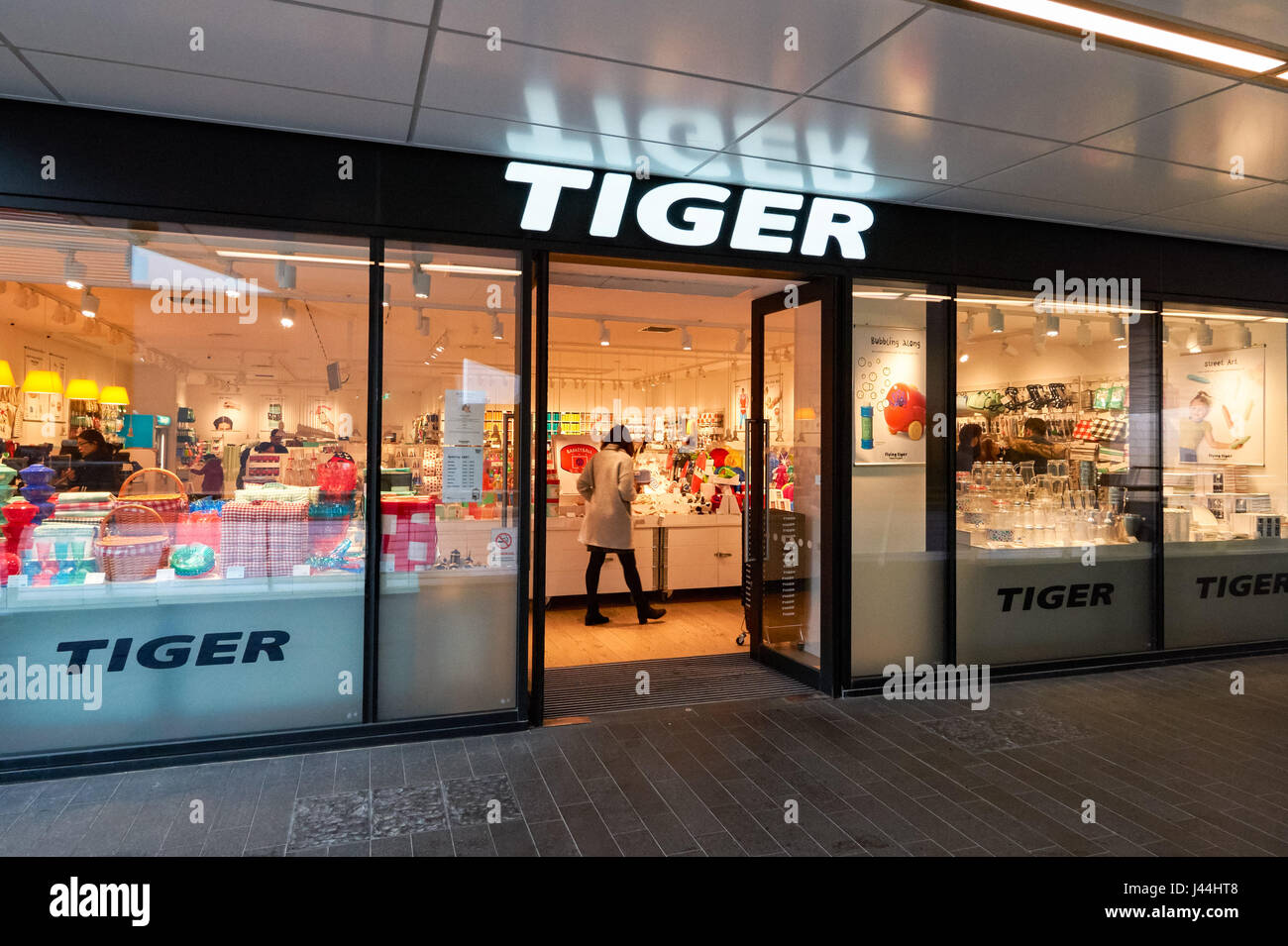Tiger store at Crossrail Place in Canary Wharf, London England United ...