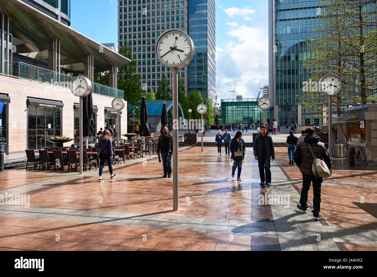 Reuters Plaza at Canary Wharf in London, England, United Kingdom, UK Stock Photo