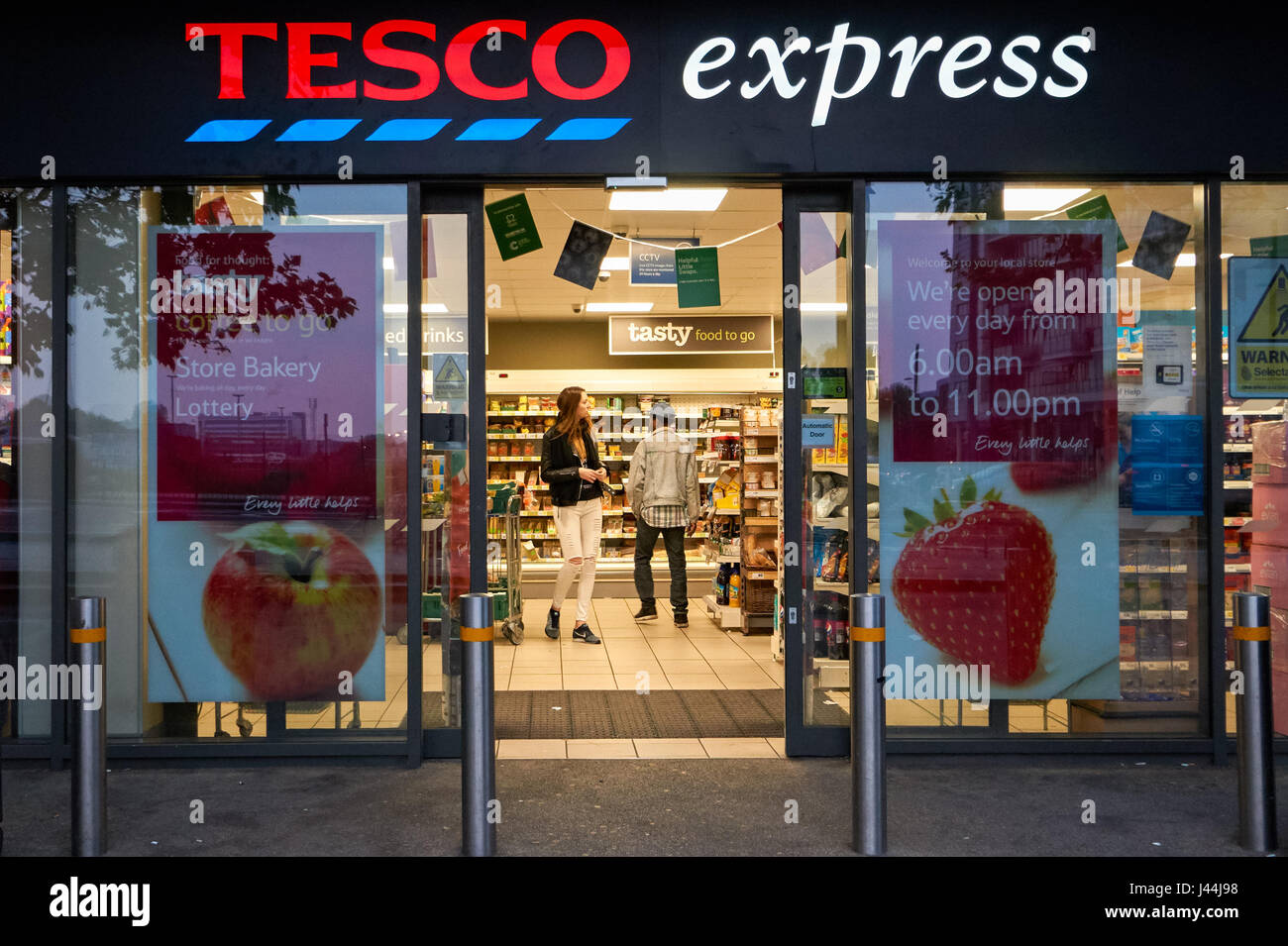 Tesco Express store in Stratford, London, England, United Kingdom, UK Stock Photo