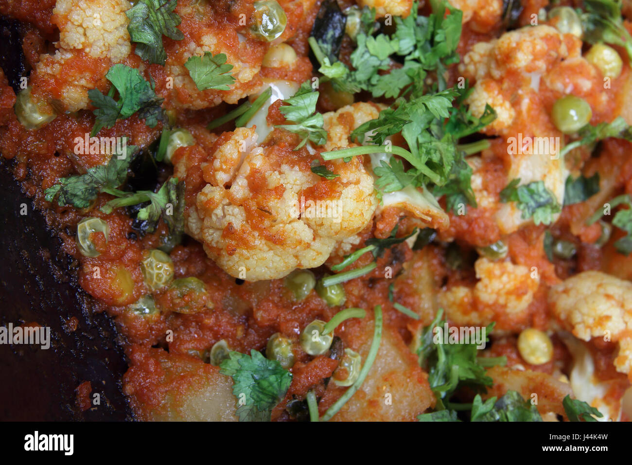 Cauliflower Curry Indian Food Stock Photo Alamy