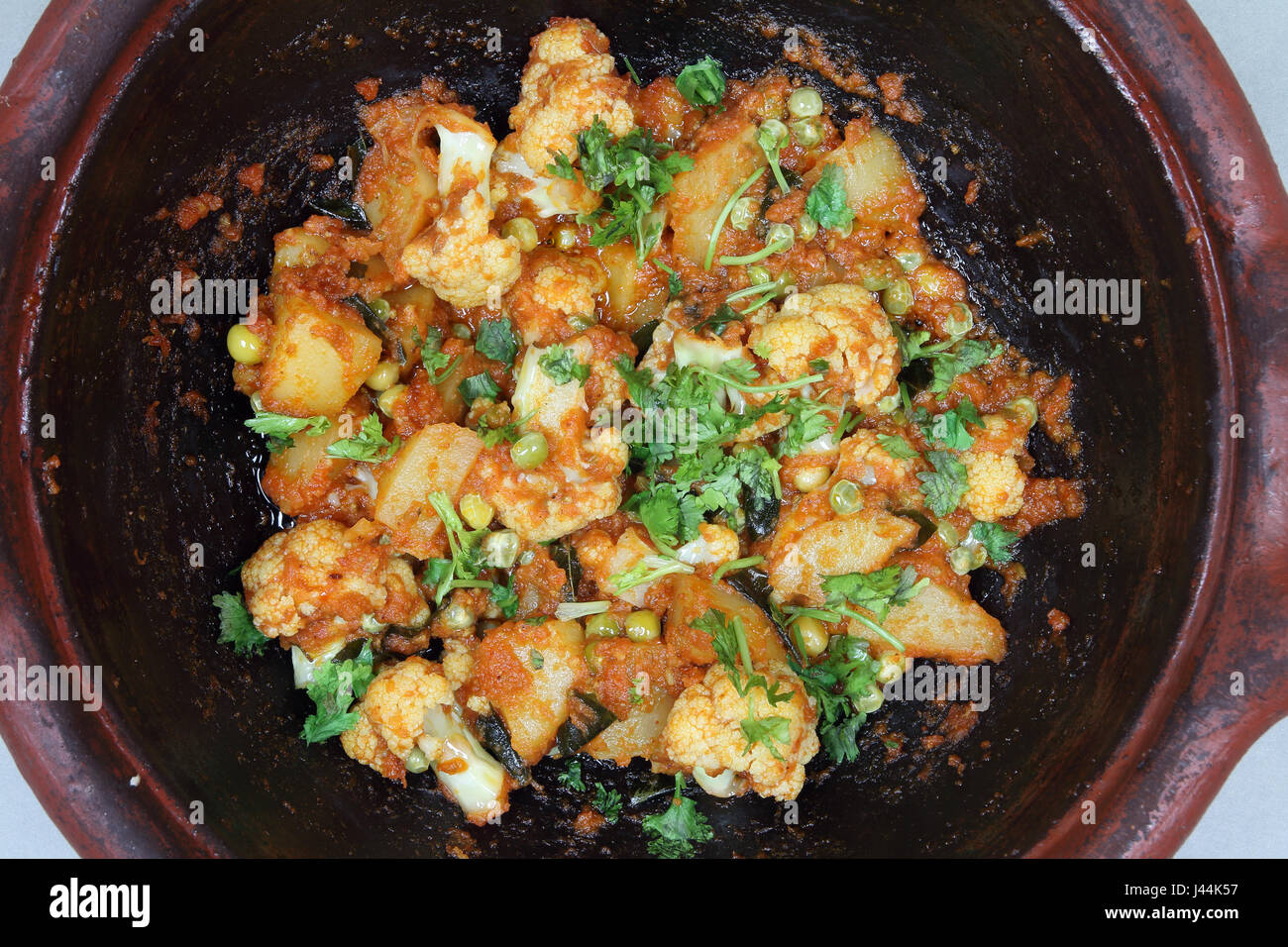 Cauliflower Curry Indian Food Stock Photo Alamy