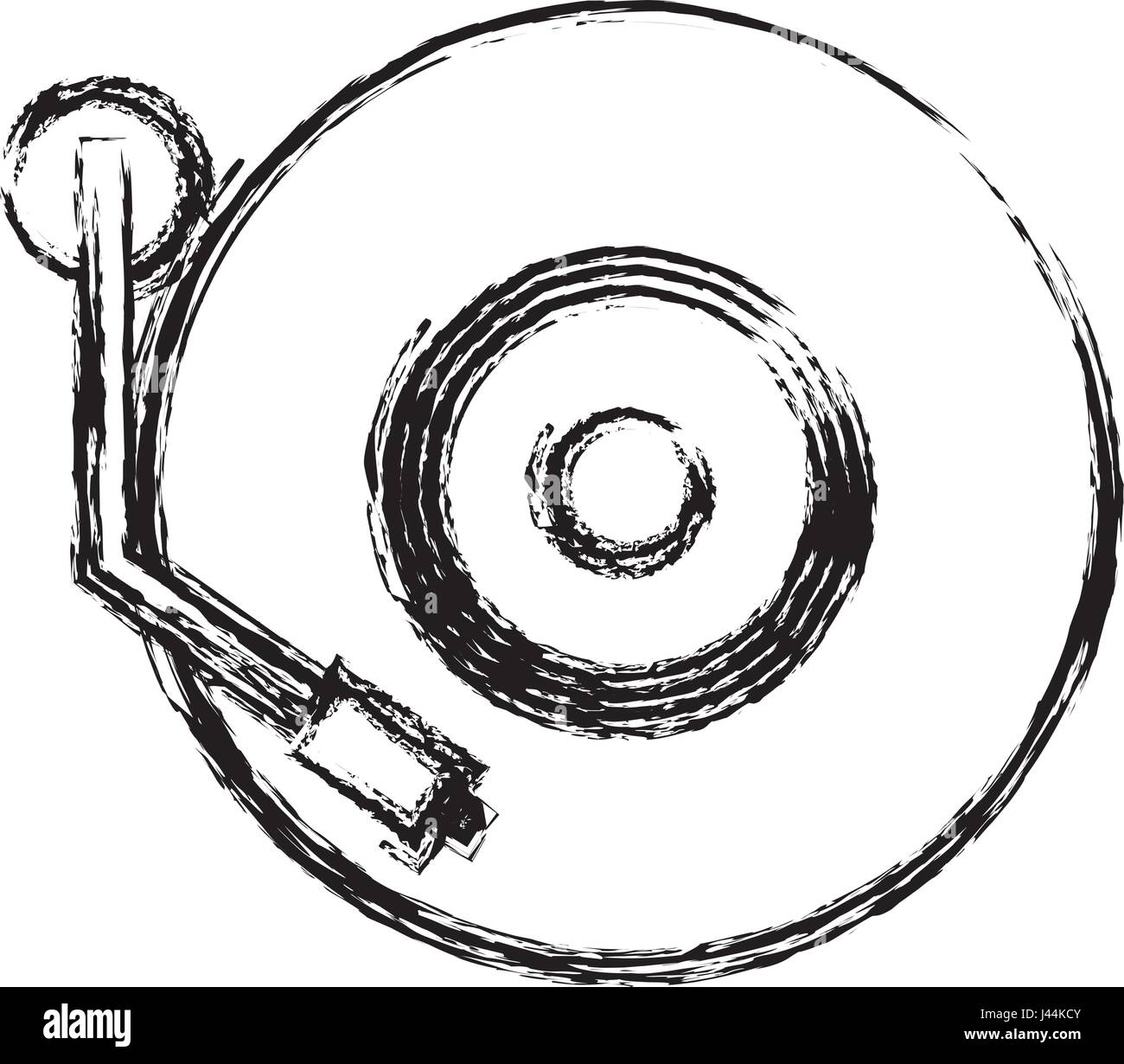 dj turntable icon Stock Vector Image & Art - Alamy