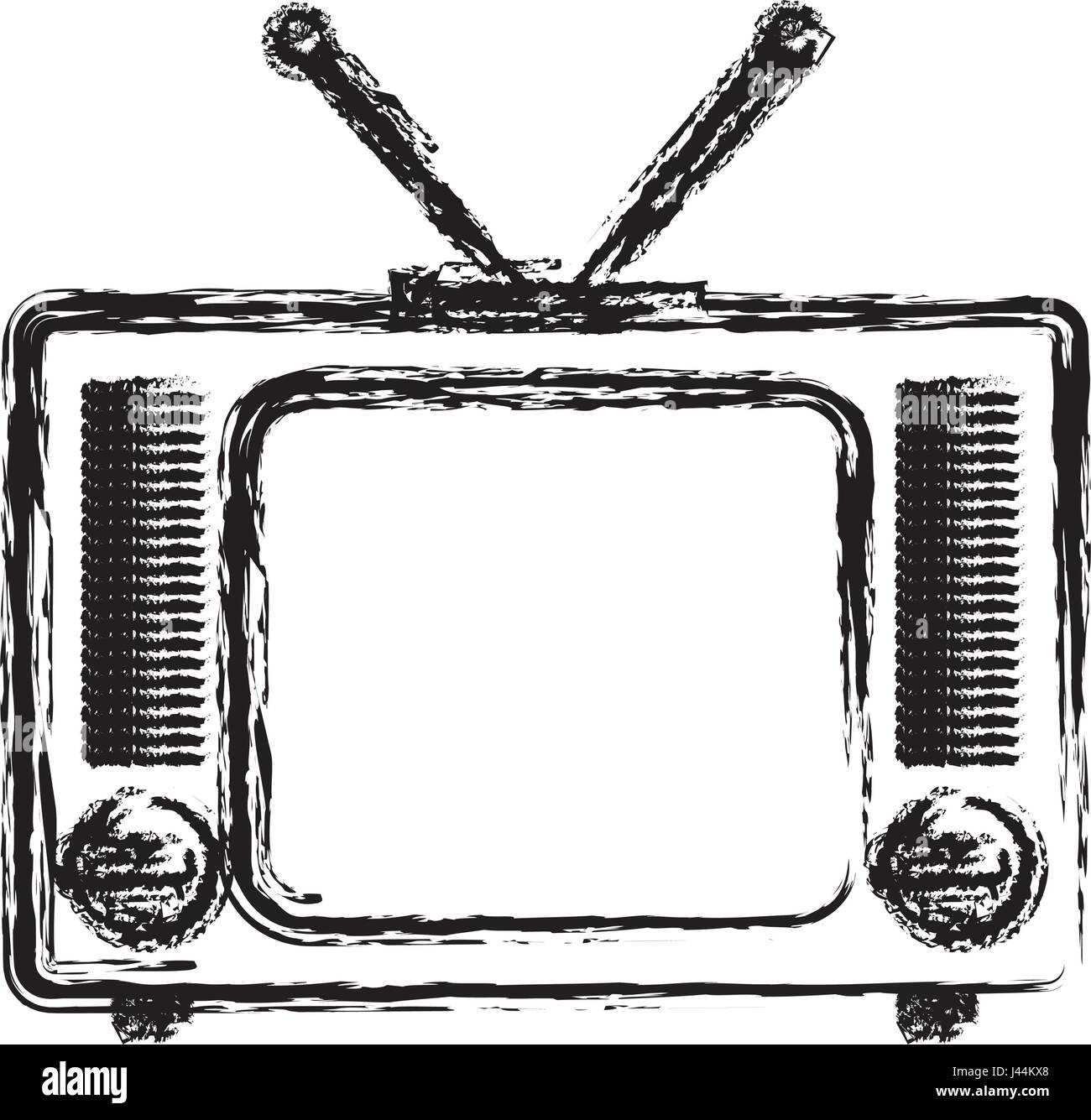 retro television icon Stock Vector Image & Art - Alamy