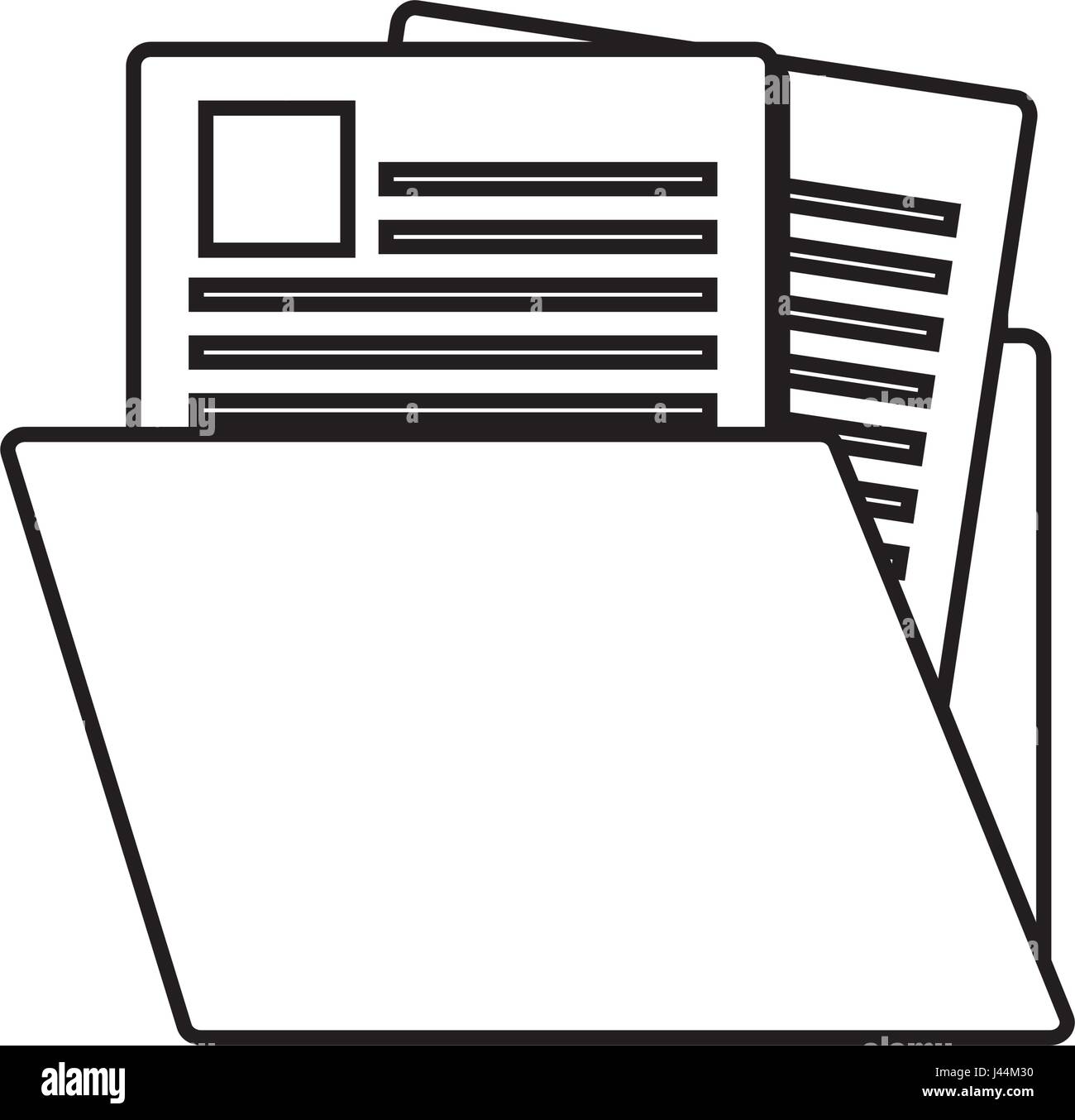 document folder icon Stock Vector Image & Art - Alamy