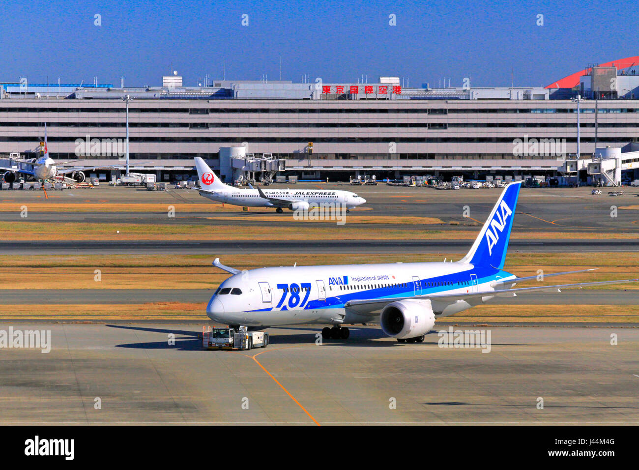 Boeing 787 ana hi-res stock photography and images - Alamy