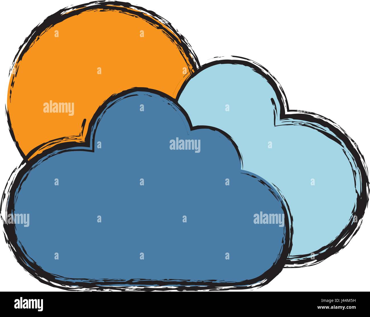 cloud and sun icon Stock Vector Image & Art - Alamy