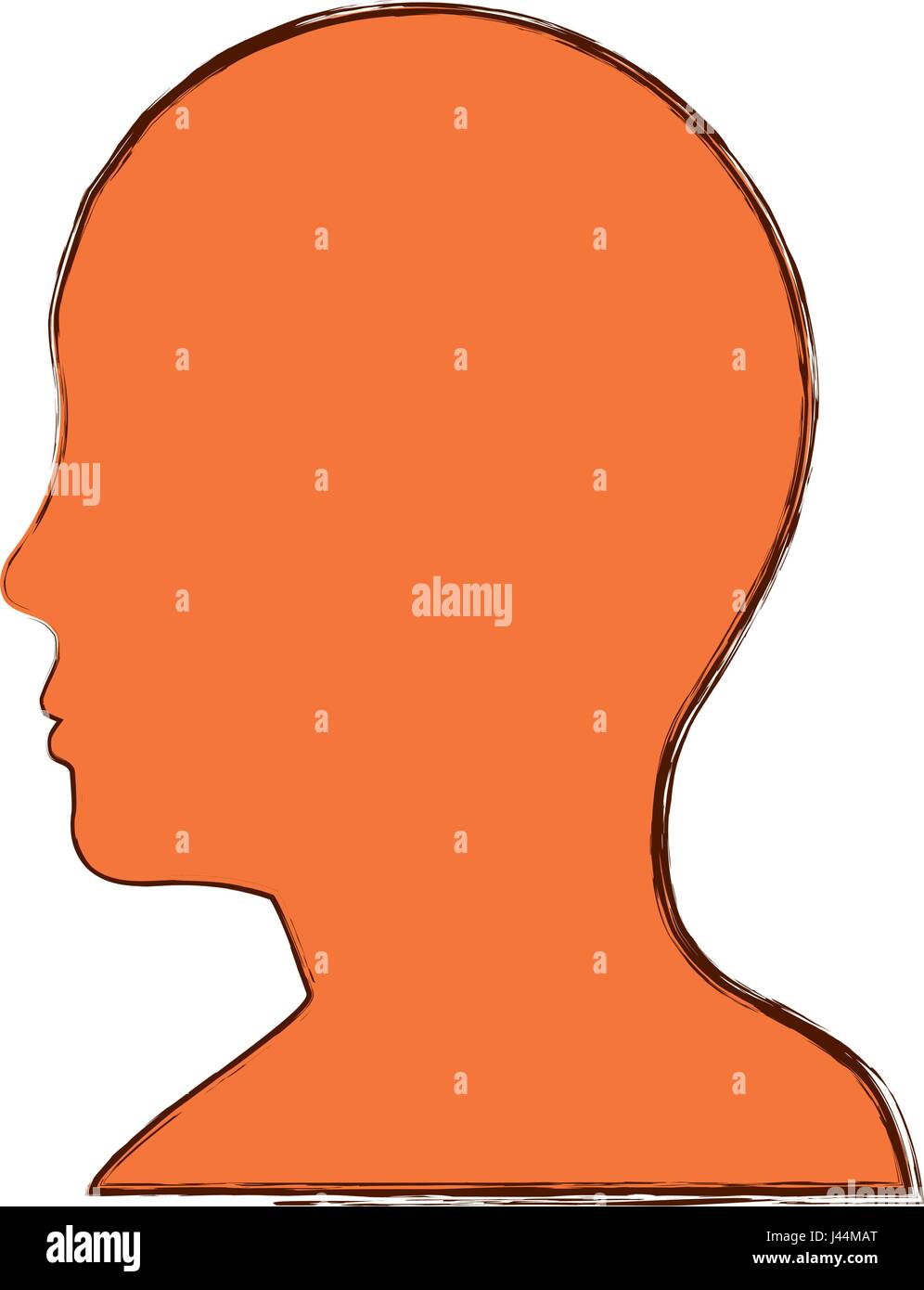Male head silhouette Stock Vector Image & Art - Alamy