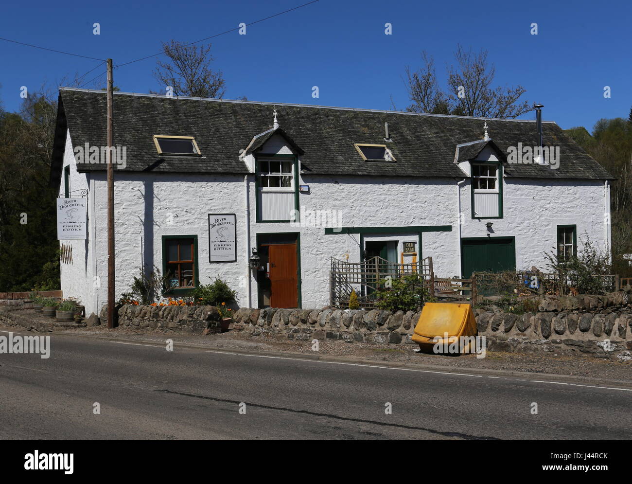 Angling book shop Bridge of Cally Scotland May 2017 Stock Photo Alamy