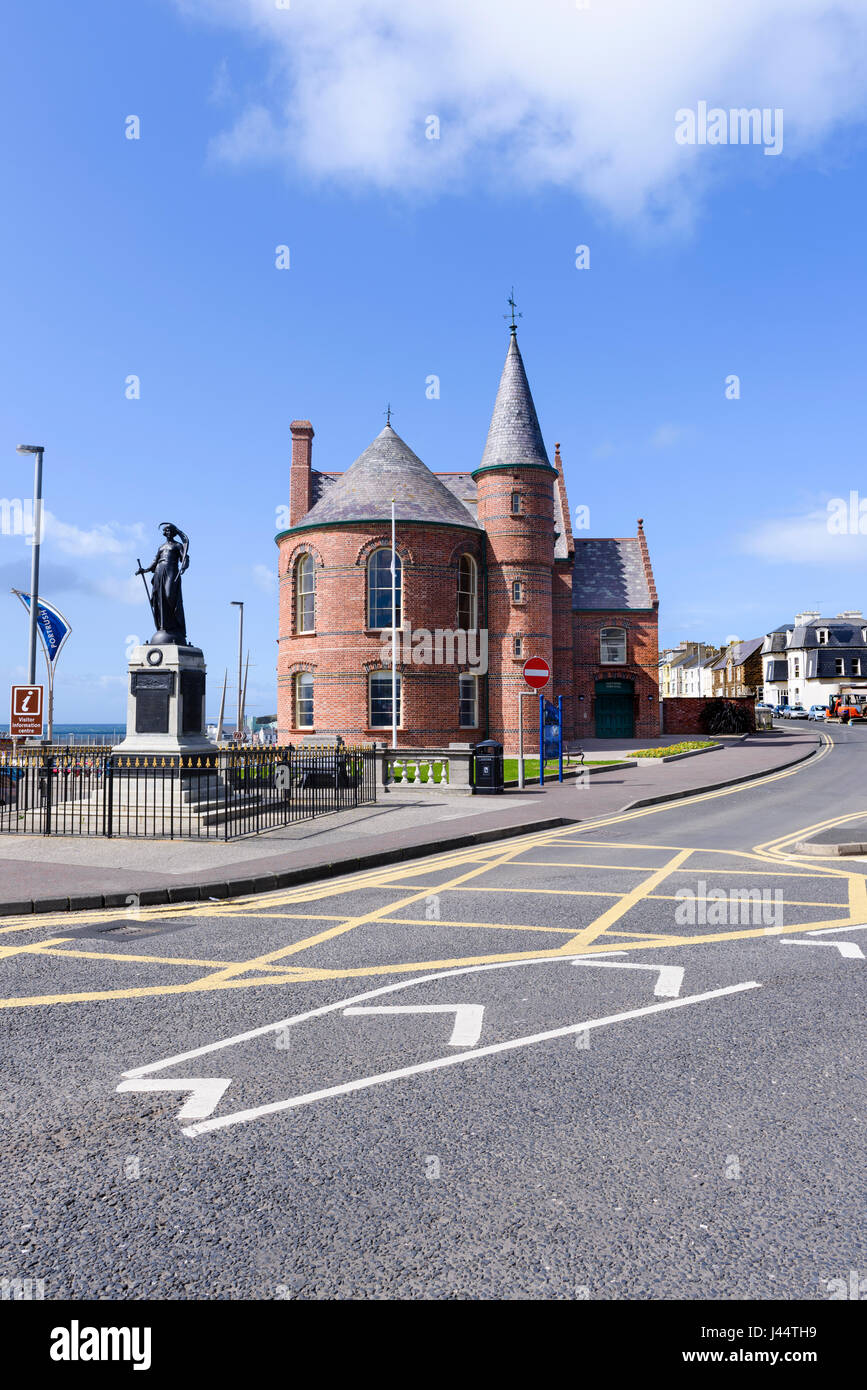 Portrush town hall in County Antrim Northern Ireland Stock Photo