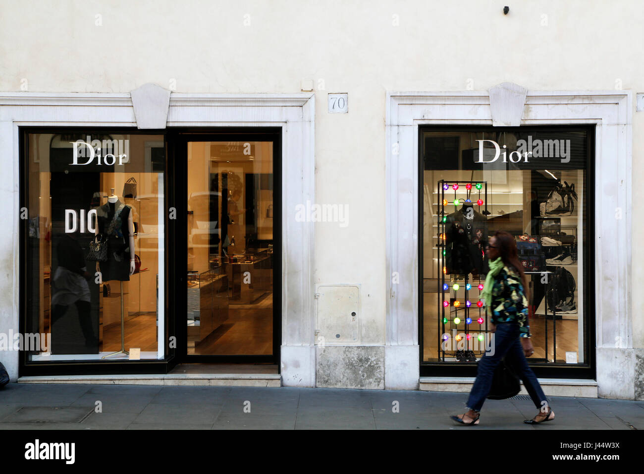 Dior Store In Florence Italy Stock Photo - Download Image Now