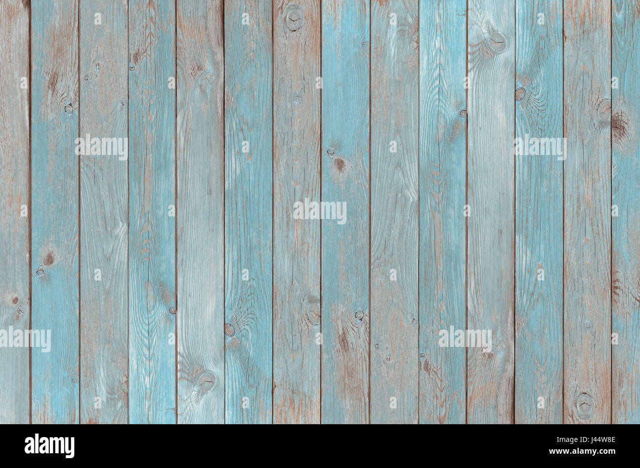 blue vintage wood planks texture or background Stock Photo