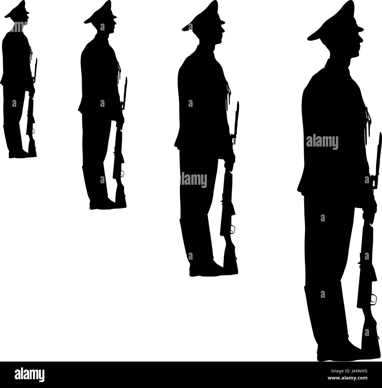 Marching salute Stock Vector Images Alamy