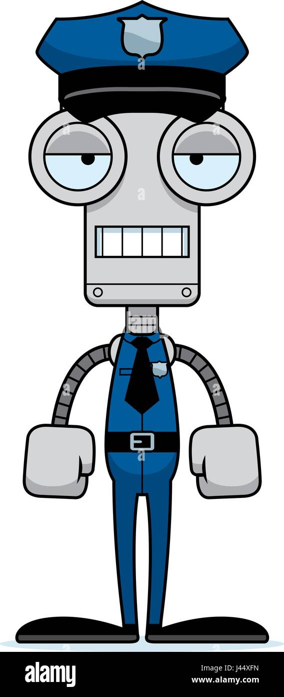 A Cartoon Police Officer Robot Looking Bored Stock Vector Image Art Alamy A Cartoon Police Officer Robot Looking Bored Stock Vector Image Art Alamy