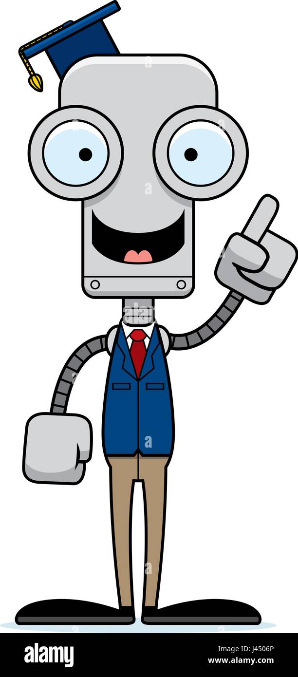 A cartoon teacher robot with an idea Stock Vector Image & Art - Alamy