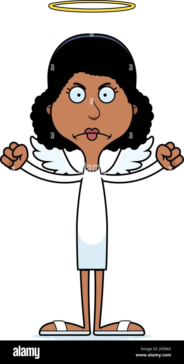 A cartoon angel woman looking angry Stock Vector Image & Art - Alamy