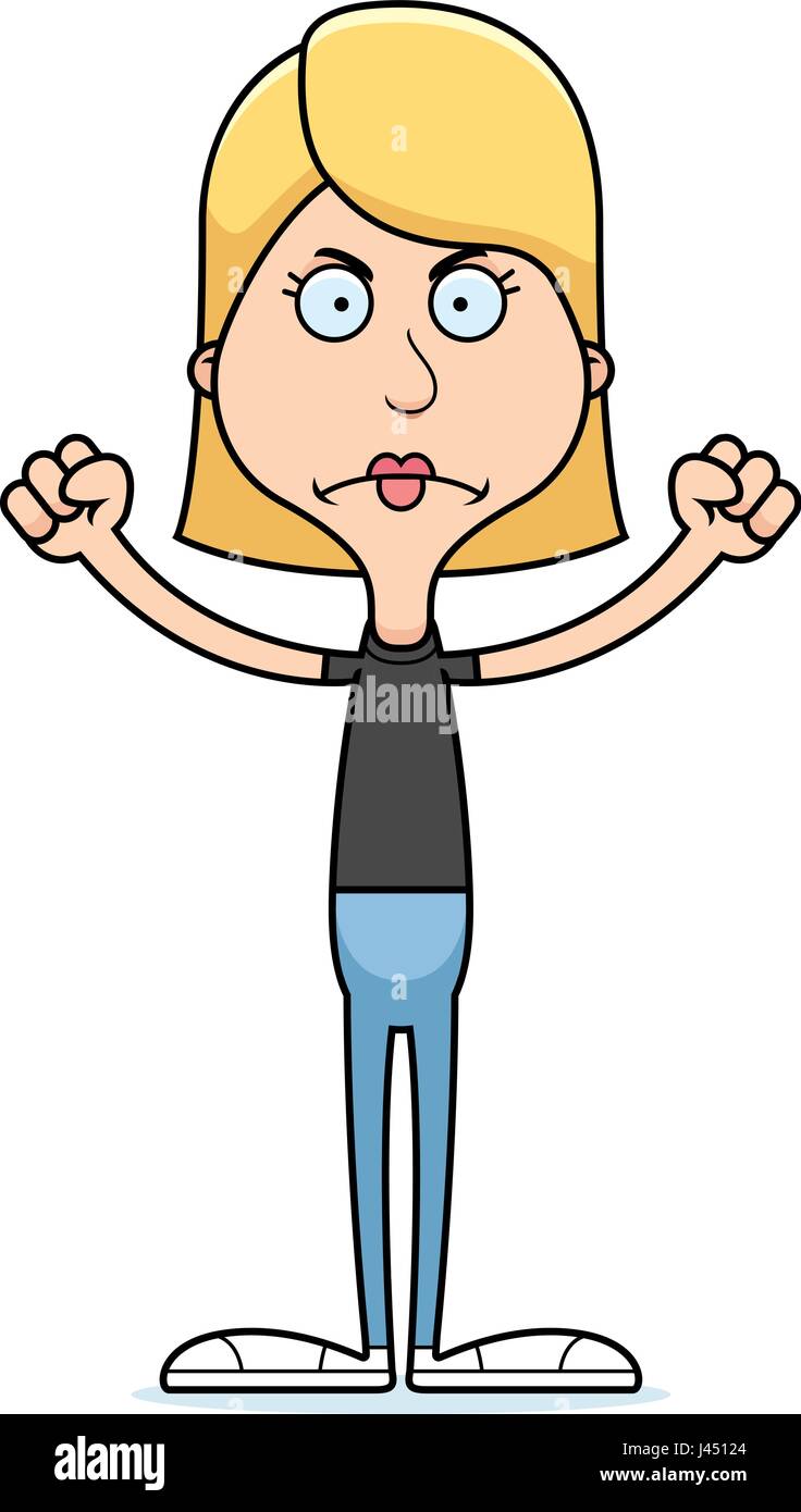 A cartoon woman looking angry Stock Vector Image & Art - Alamy