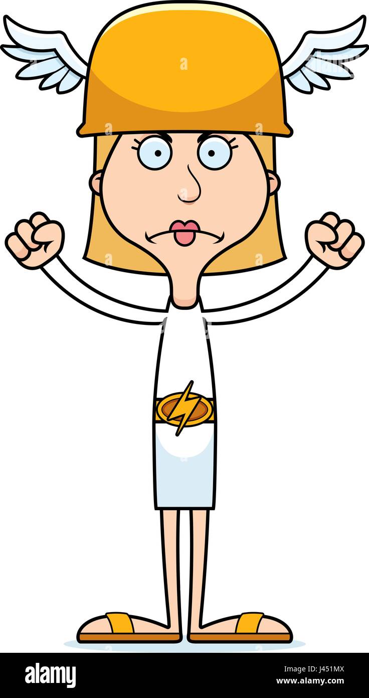 A cartoon Hermes woman looking angry Stock Vector Image & Art - Alamy