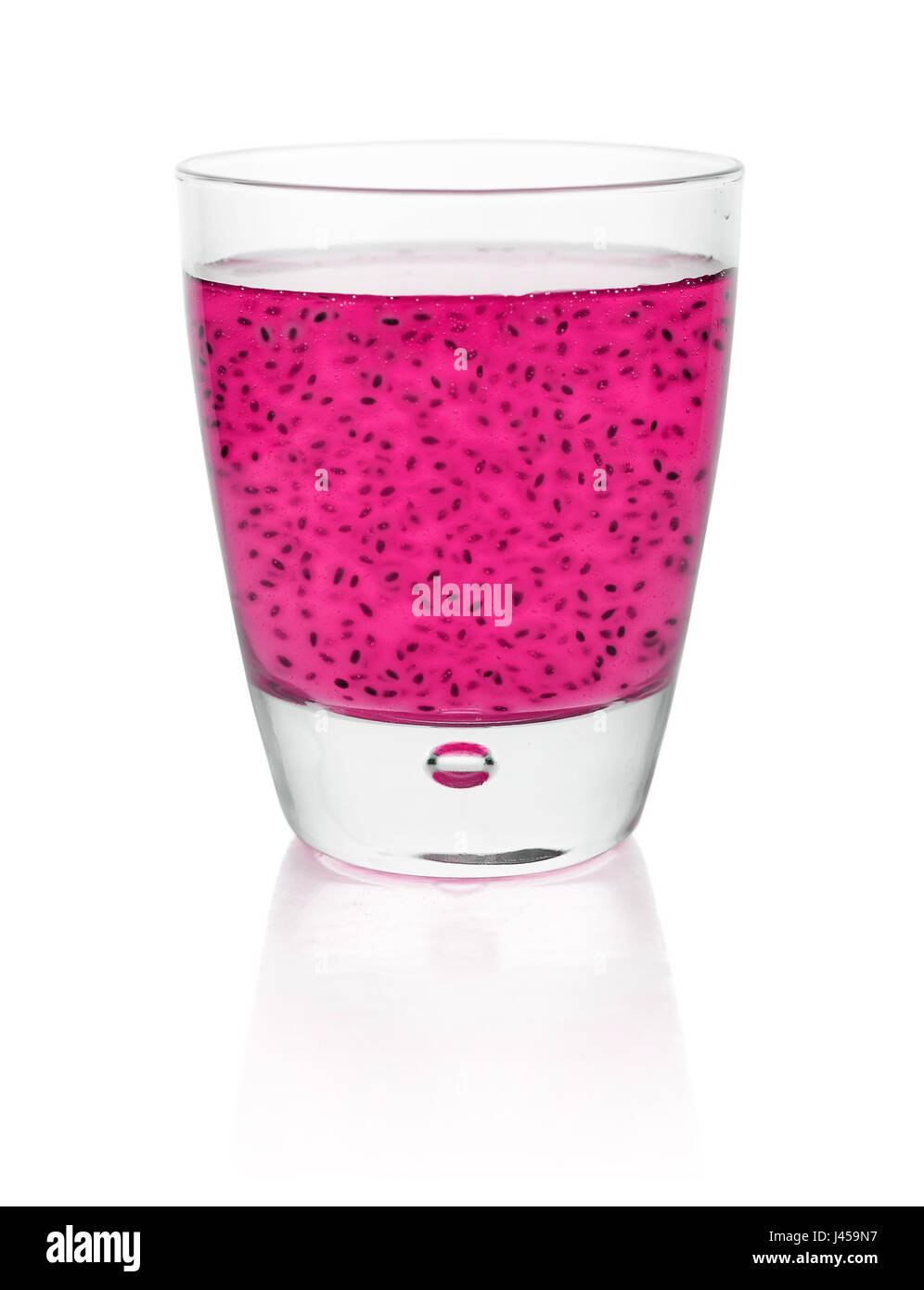 Pink Basil Pink basil seed drink in glass isolated on white background Stock Photo ...