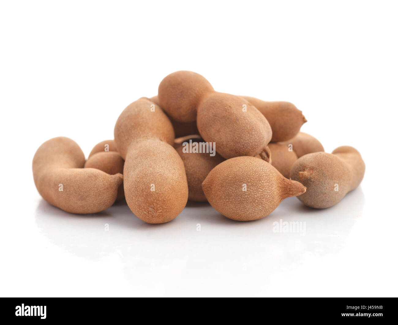 Sweet tamarind isolated on a white background Stock Photo