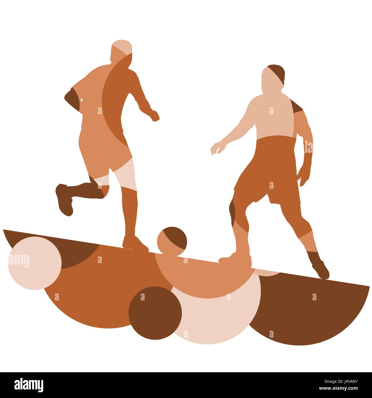 Soccer player men silhouette with ball in active and healthy seasonal ...