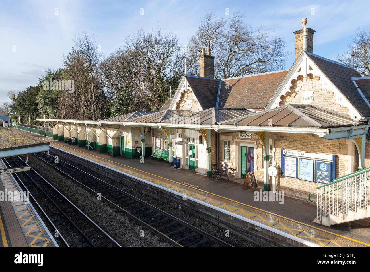 Beeston Railway Station, Nottinghamshire, England, UK Stock Photo