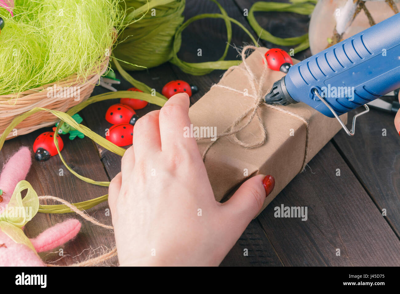 Hot glue gun handicraft hi-res stock photography and images - Alamy