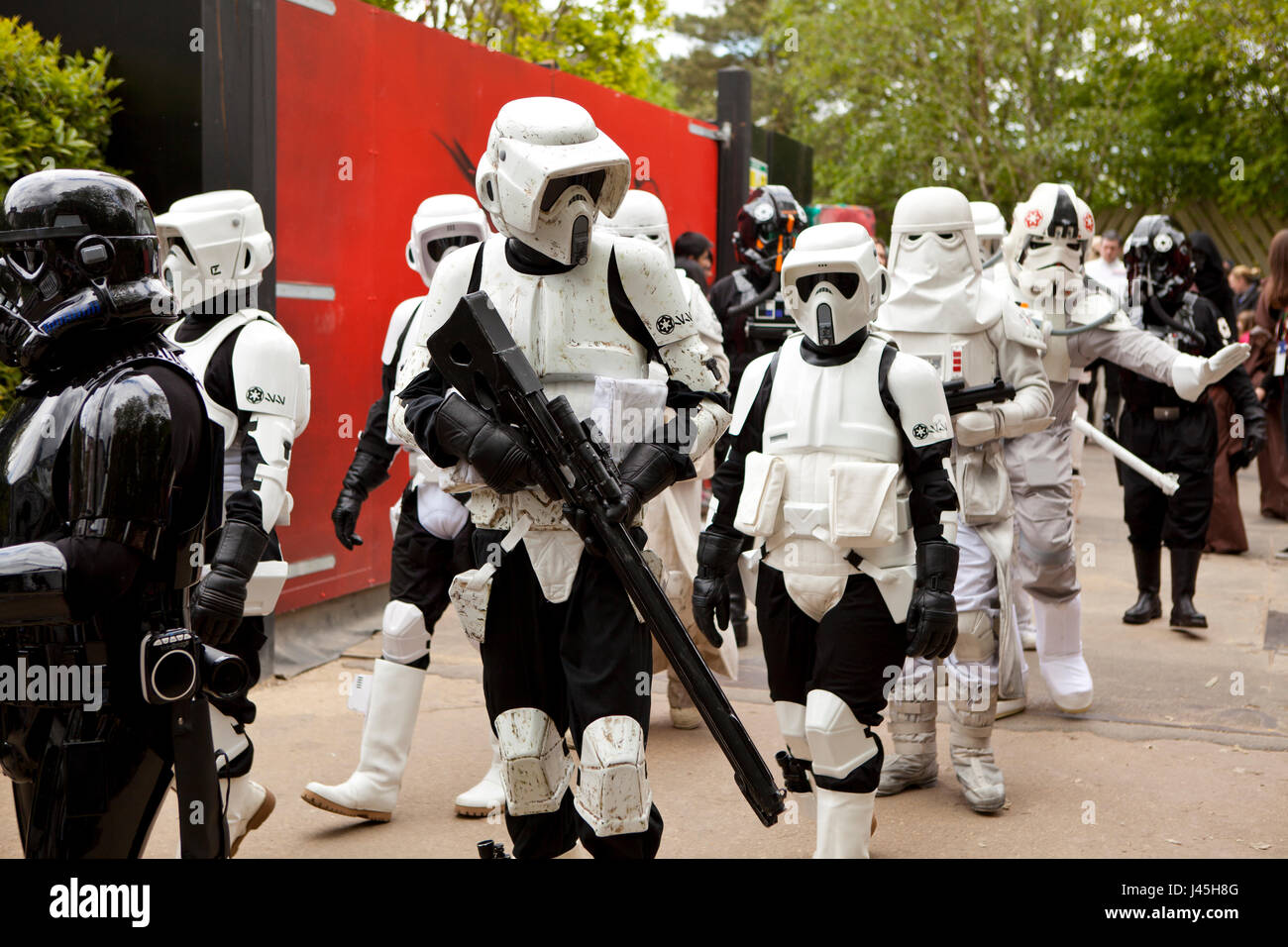 National Star Wars day parade at Legoland UK Berkshire Stock Photo