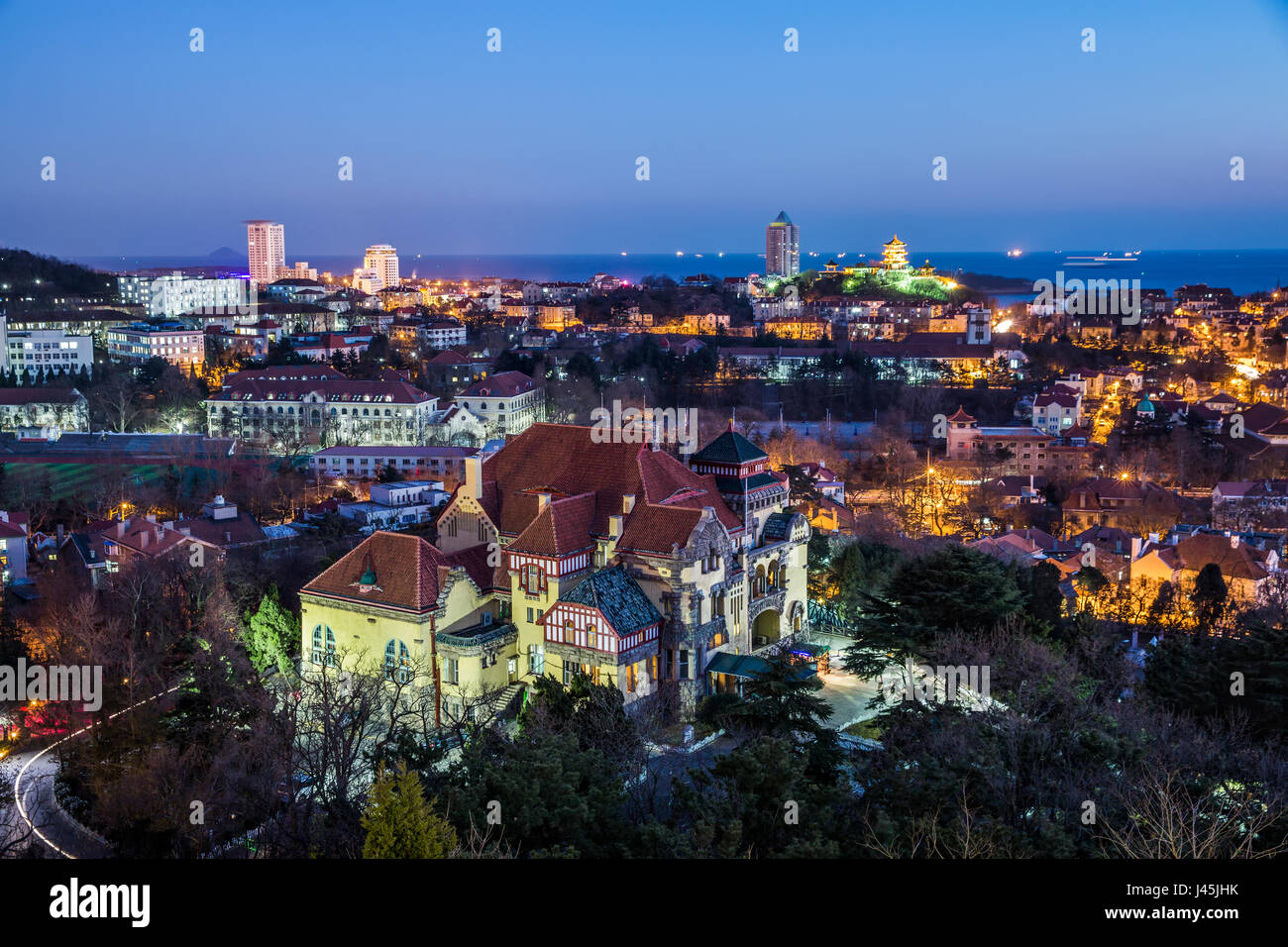 The governor's old residence of Germany in Qingdao,Shandong Province,China Stock Photo