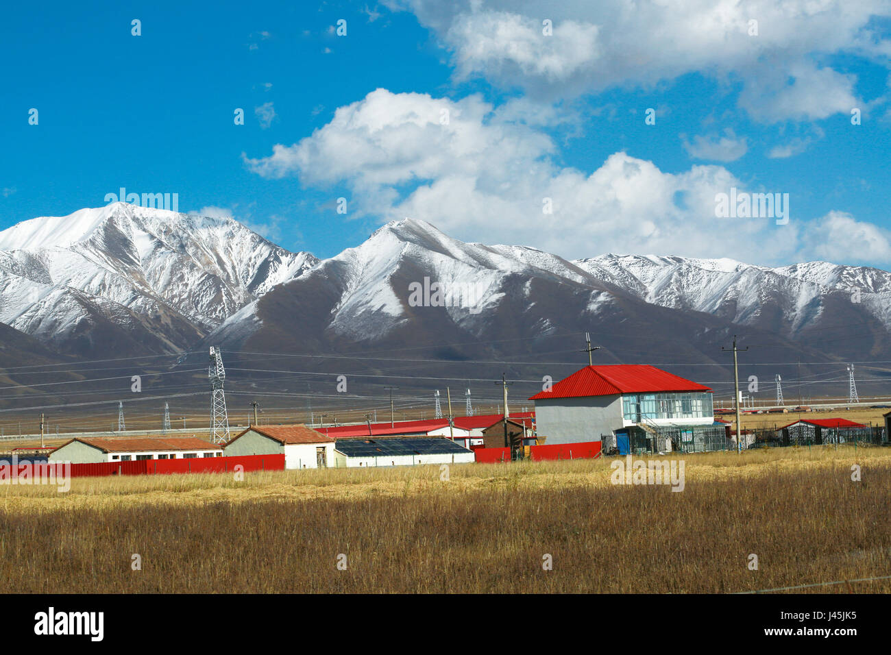 Qilian Mountains in Qinghai Province,China Stock Photo