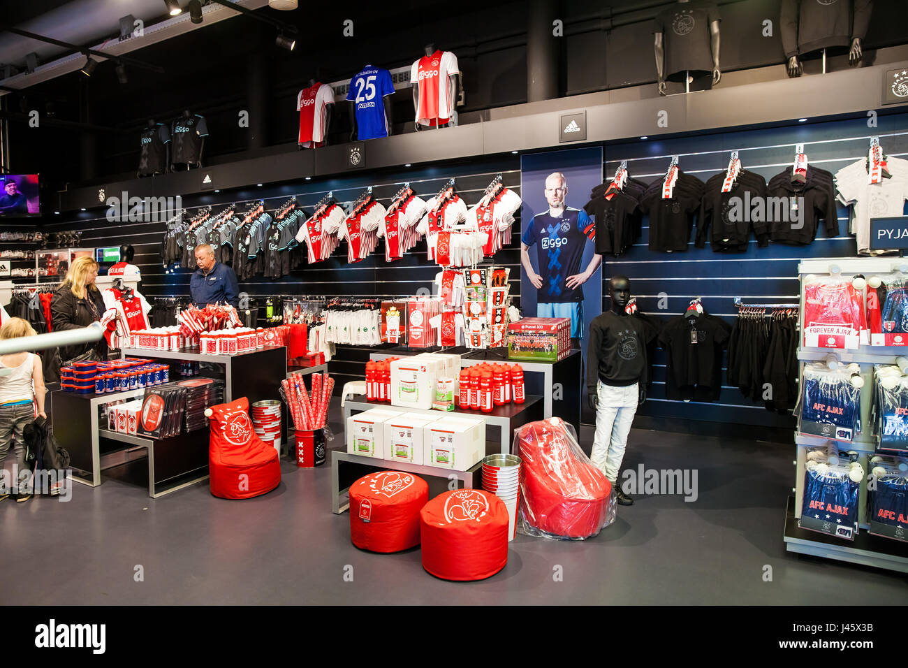Ajax fotball club on Amsterdam Arena, Netherlands Stock Photo - Alamy