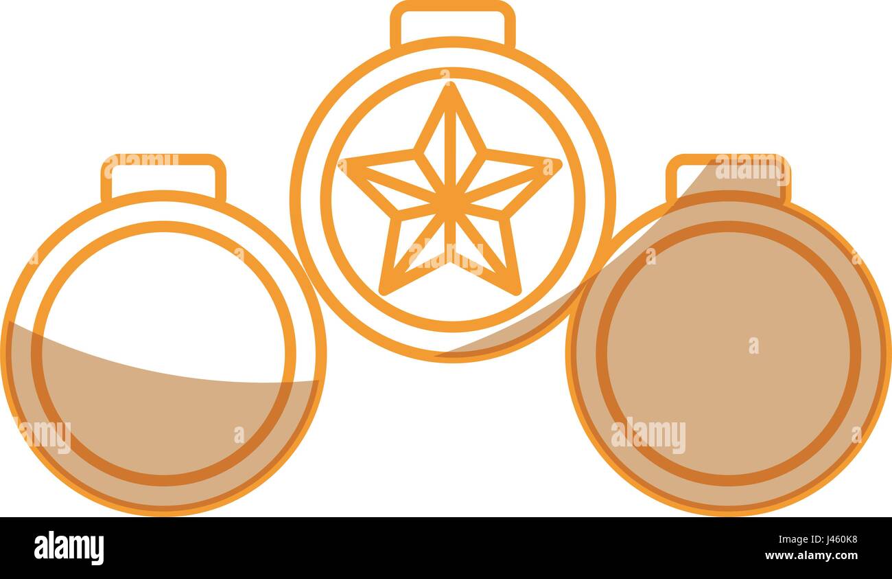 set Championship medals isolated icon Stock Vector Image & Art - Alamy