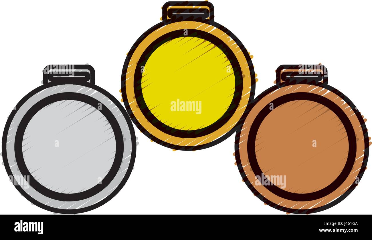 set Championship medals isolated icon Stock Vector Image & Art - Alamy