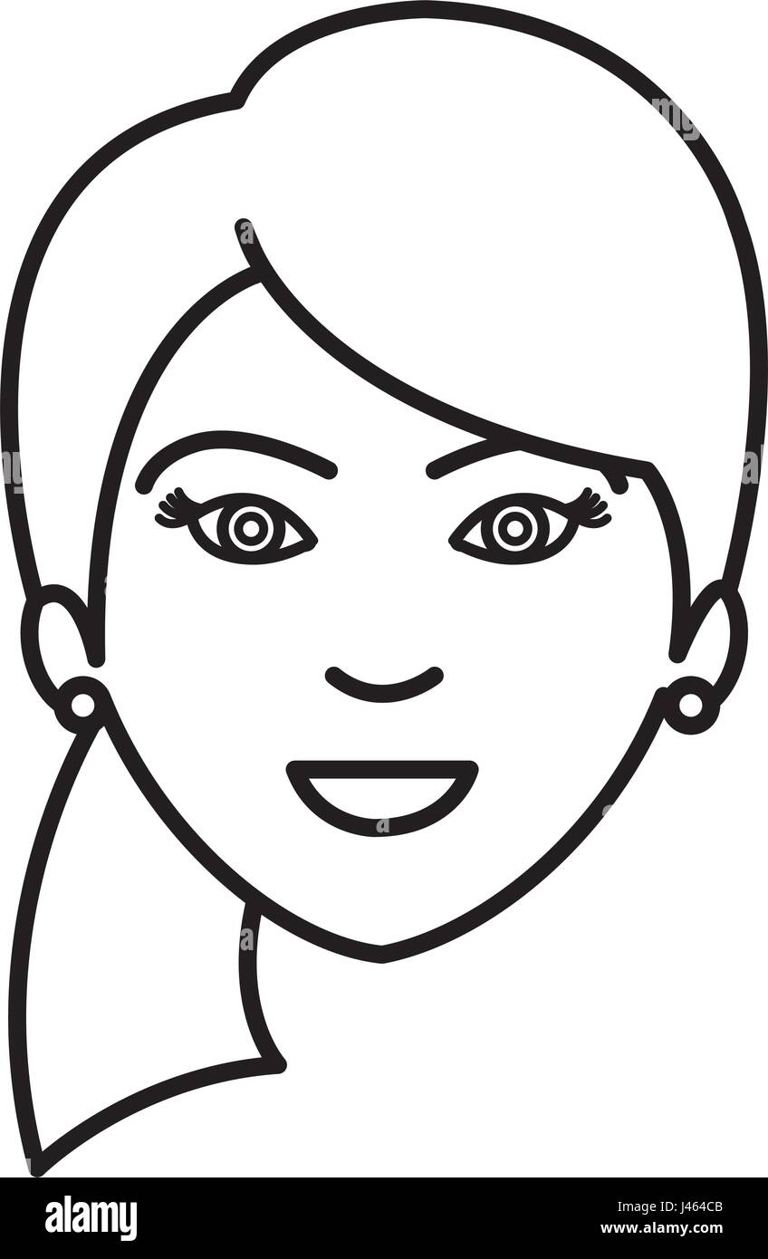 beautiful and young woman student Stock Vector Image & Art - Alamy