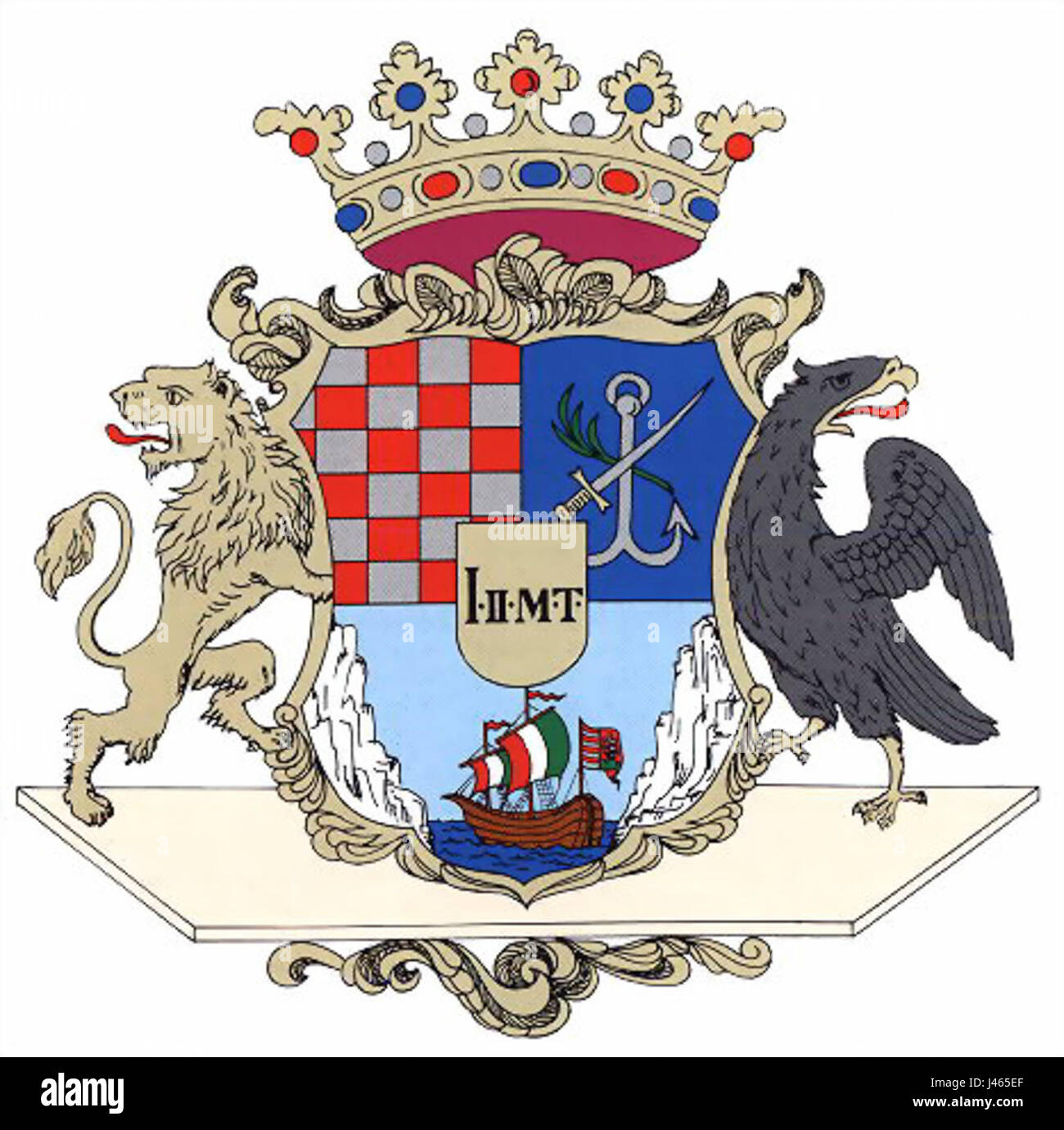Modrus Fiume coatofarms Stock Photo - Alamy