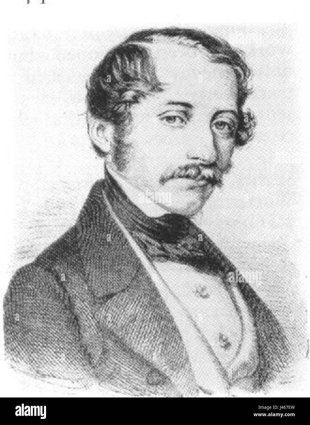 Otto Nicolai (1810-1849) was a German composer and conductor, best known for his opera 'The Merry Wives of Windsor.' He was a prominent figure in early 19th-century European music, contributing to the development of German operatic traditions. Stock Photo