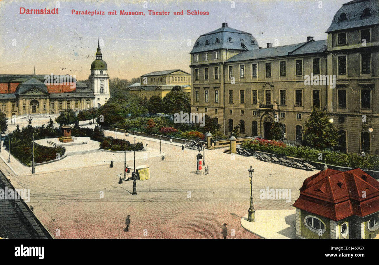 Paradeplatz, Darmstadt Stock Photo