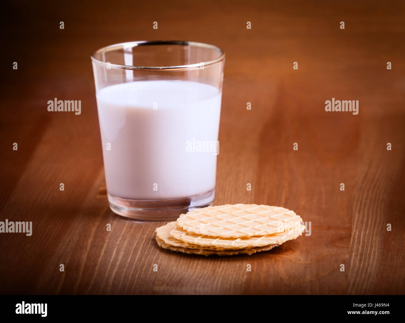 Milk and crackers Stock Photo Alamy
