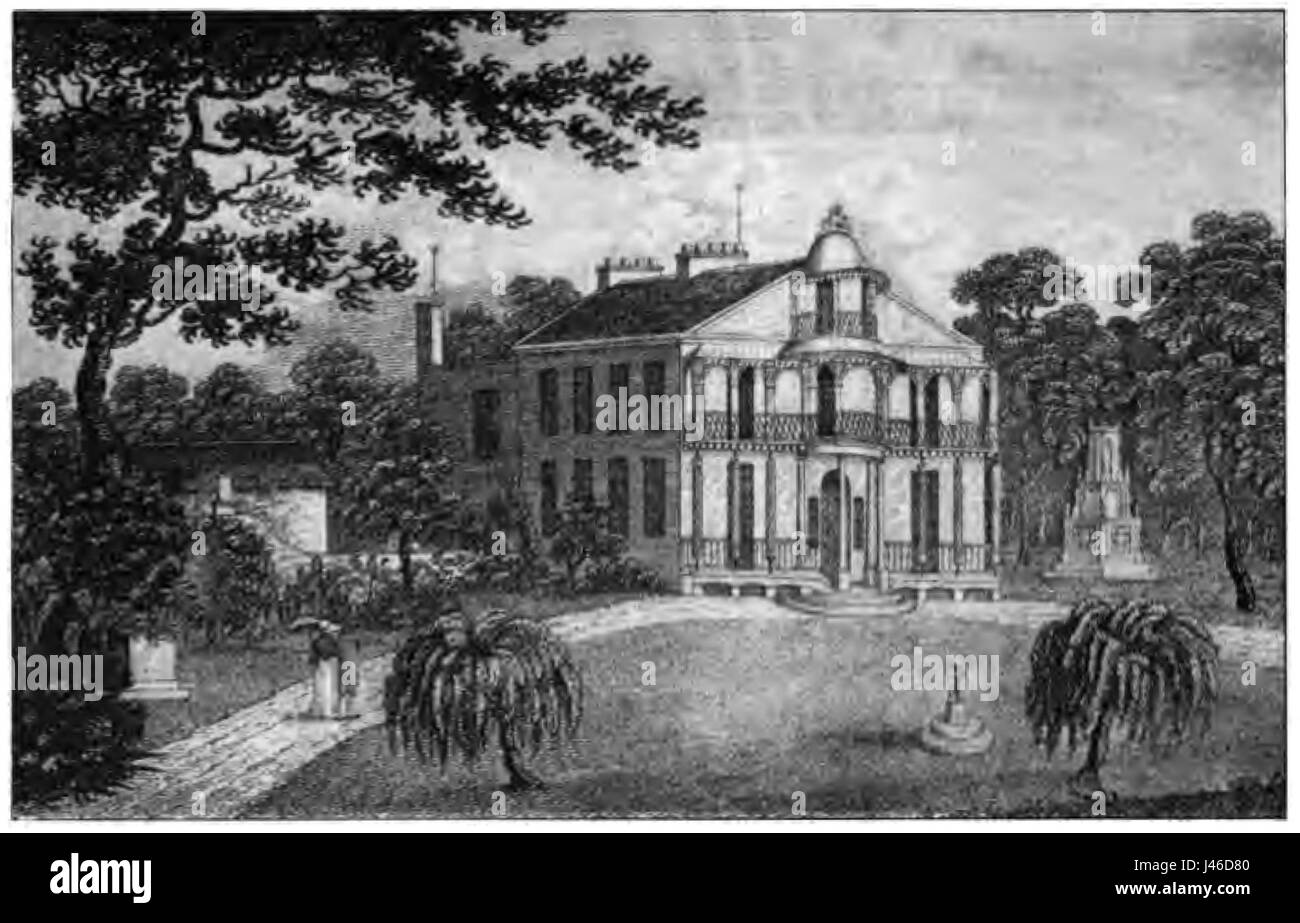 Old house on site of Holderness House Stock Photo Alamy