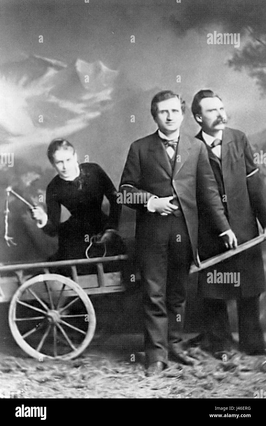 Nietzsche paul ree lou von salome188 Stock Photo