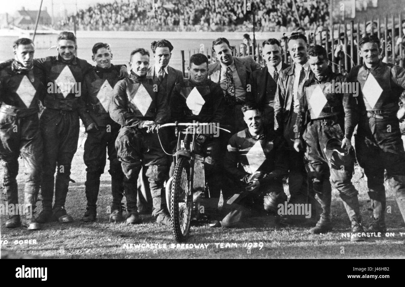 Newcastle Diamonds Speedway Team Stock Photo Alamy