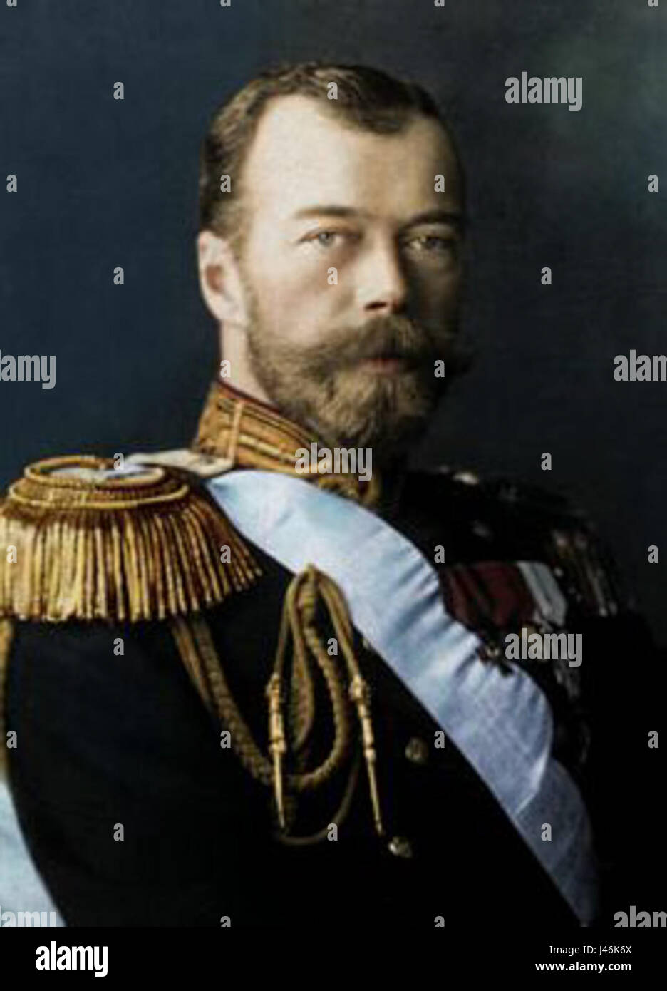 Nicolas II photographie couleur Stock Photo Alamy