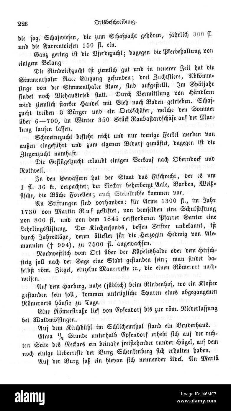 'OAB Oberndorf 226' refers to a specific location or property in Oberndorf, Germany, possibly indicating a historical building or area significant for its architectural or social relevance. Stock Photo