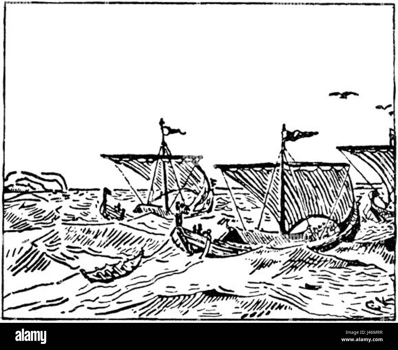 Olav Tryggvasons saga Harald Graafell c. Krohg Stock Photo Alamy