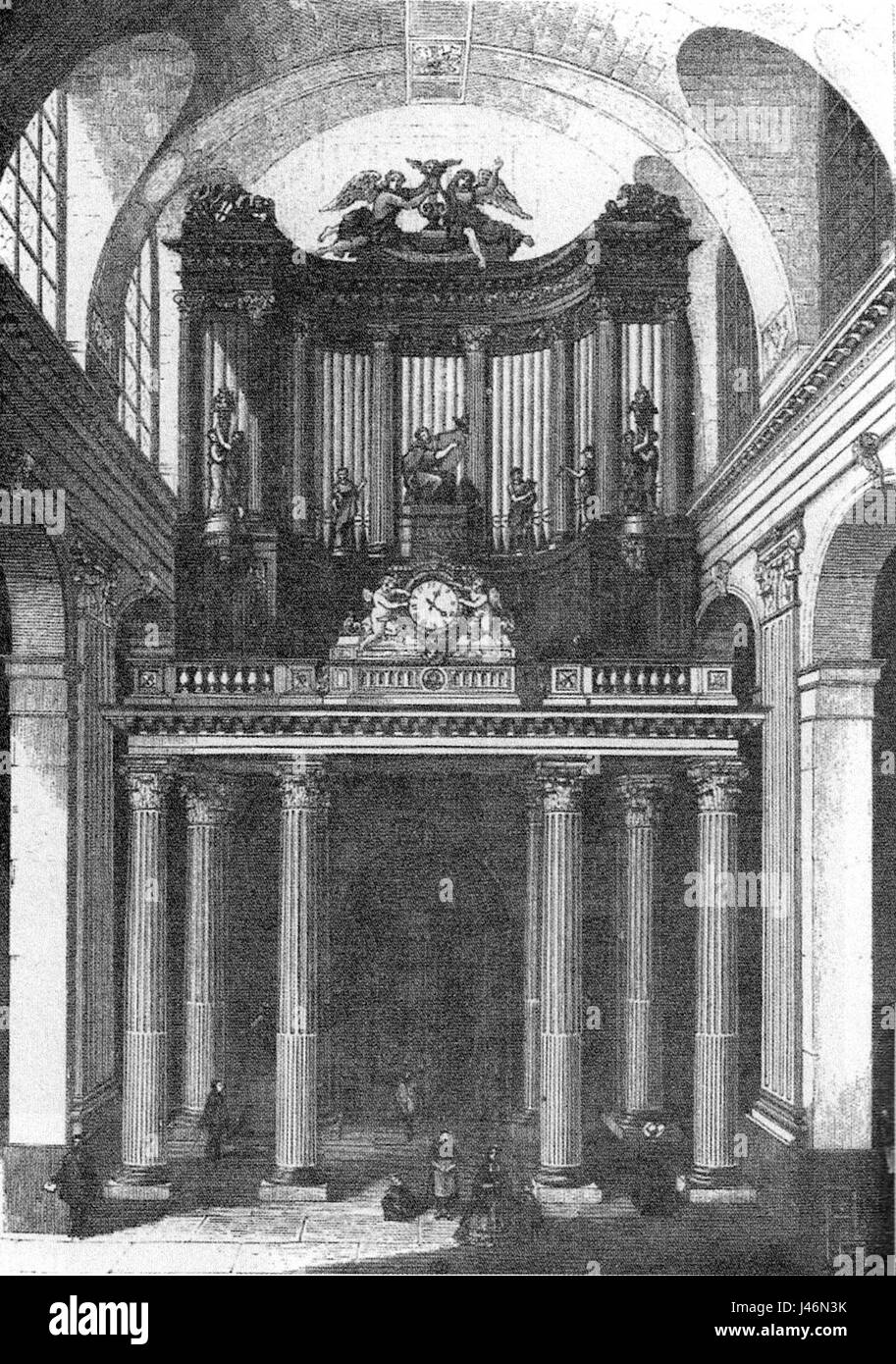 Organ of Saint Sulpice Paris Lissajous 1865 Stock Photo