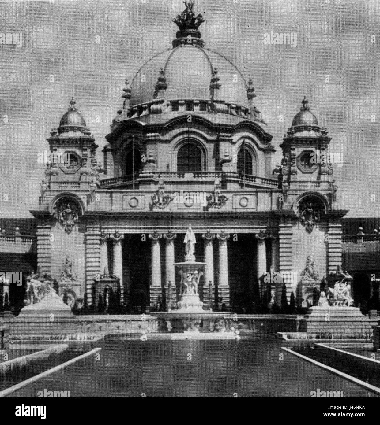 Pan American Exposition   Main Building of U S Government Group cropped Stock Photo