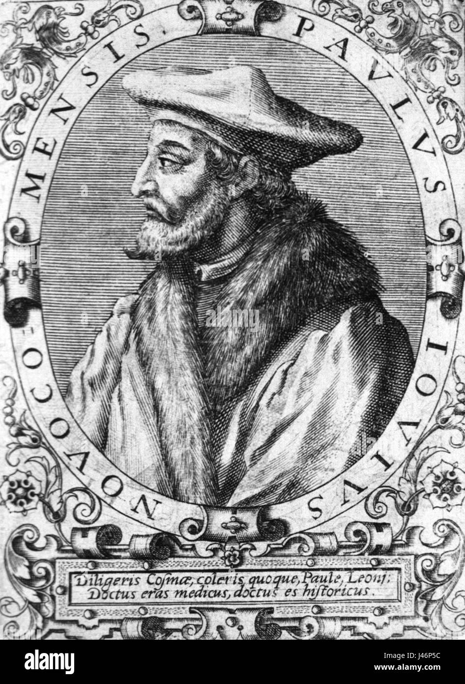 Paolo Giovio portrait Stock Photo Alamy