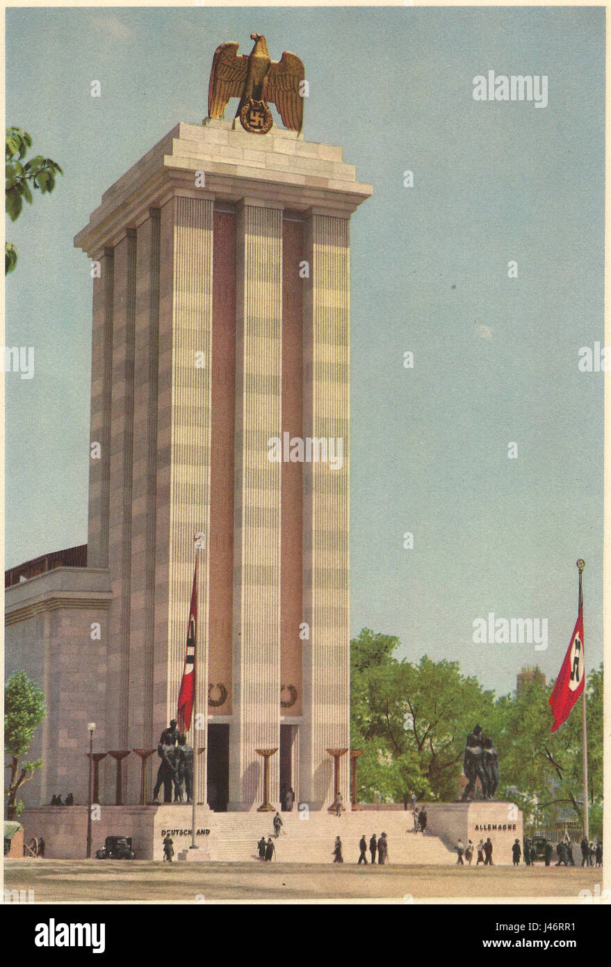 Paris expo 1937 pavillon de l'Allemagne 02 Stock Photo - Alamy